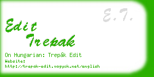 edit trepak business card